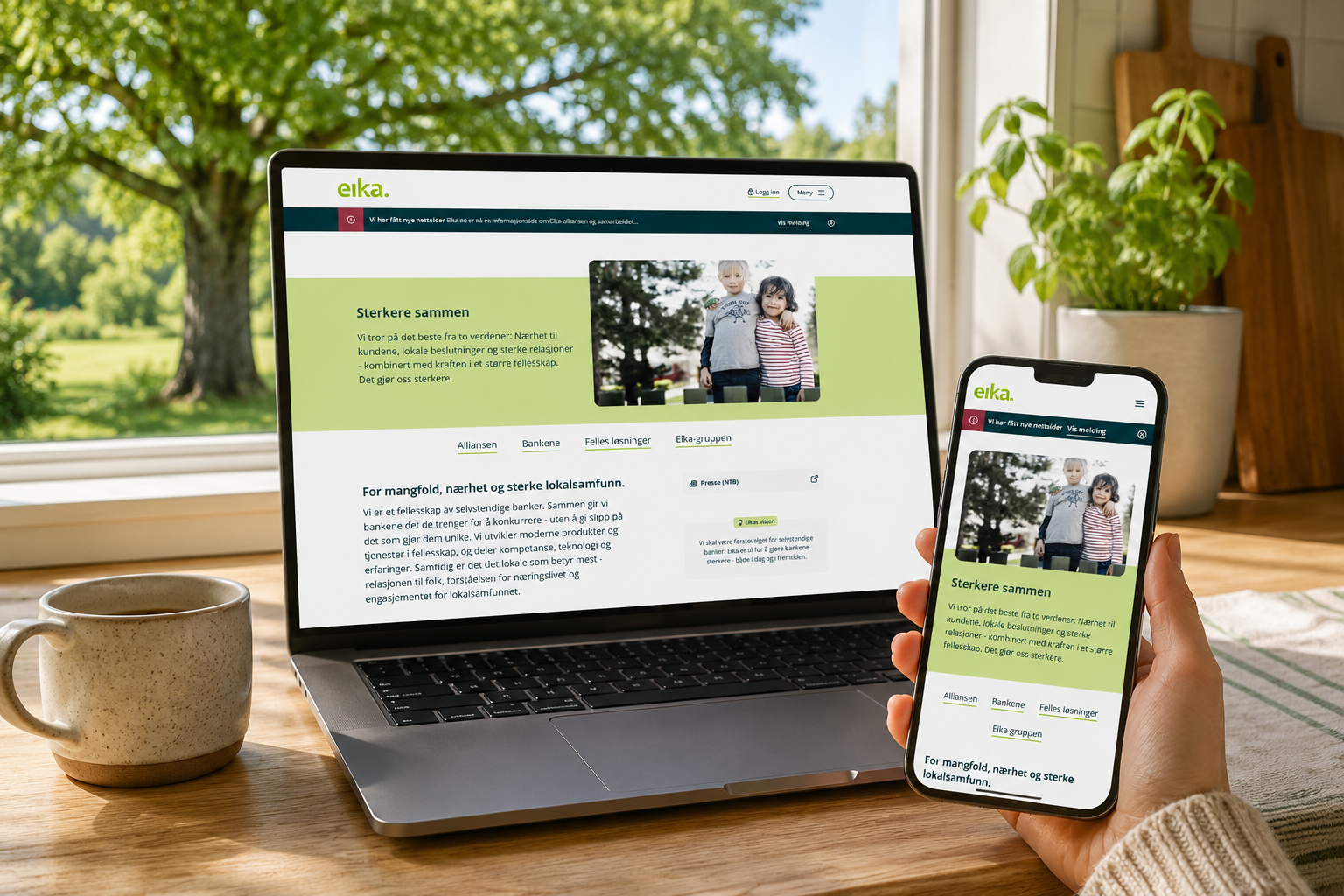 Eika Nettsider AI generert