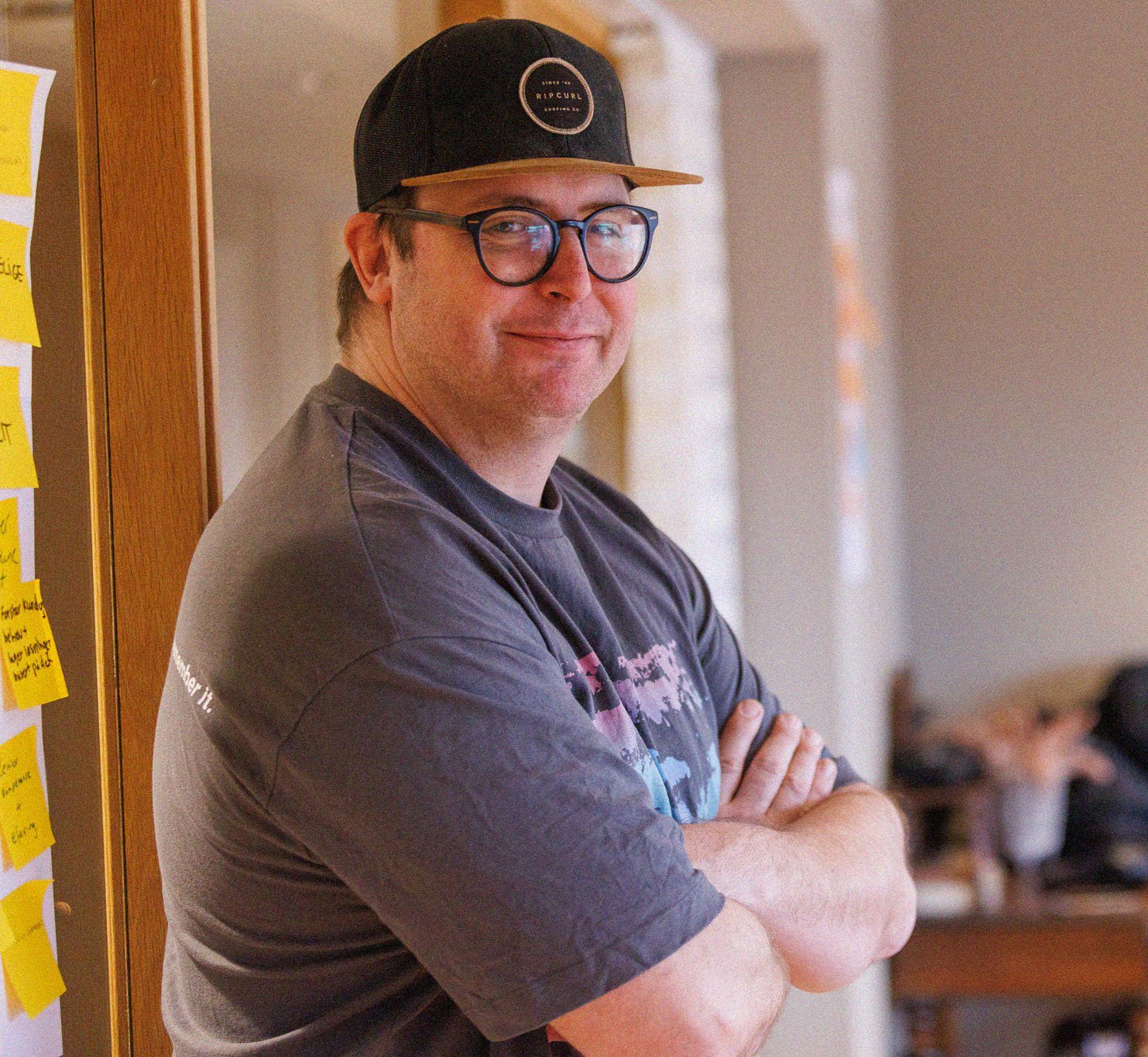 Peter Bjursten, UX-designer i Vokser, deltar i en workshop.